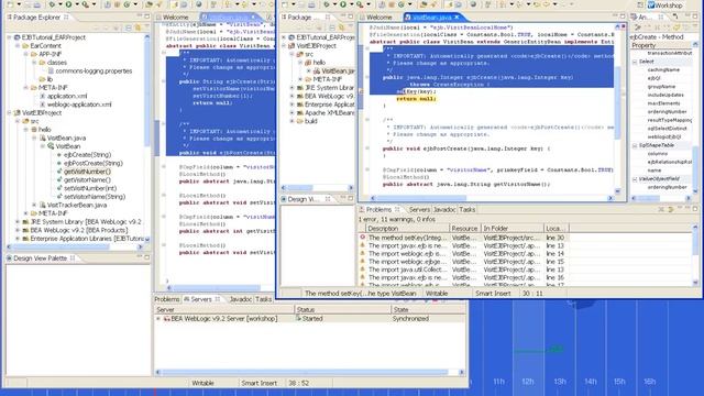 ejb application with bea weblogic eclipse смотреть онлайн