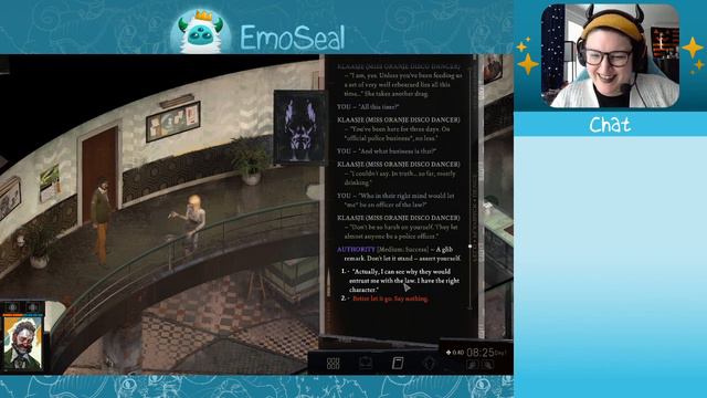 Highlight: EmoSeal plays Disco Elysium - ACAB, and a Classic Successful Interaction with a Woman смотреть онлайн