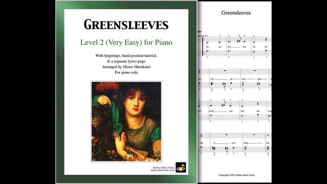 "Greensleeves," the English folk song, arranged for Level 2 piano solo by Mizue Murakami смотреть онлайн