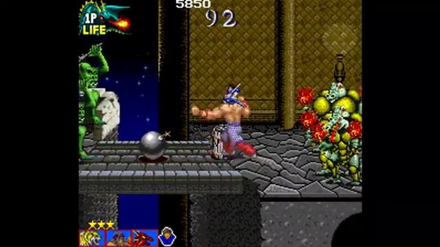 Wild Fang (Tecmo Knight) Arcade Playthrough смотреть онлайн