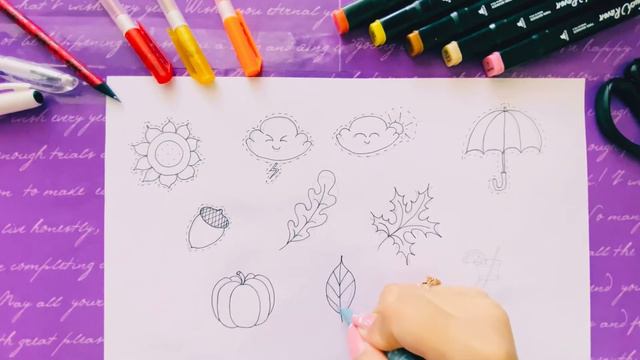 🪄DIY 10 🍁ОСЕННИХ НАКЛЕЕК/ AUTUMN STICKERS 📌Part 2 🍒Lina ART смотреть онлайн
