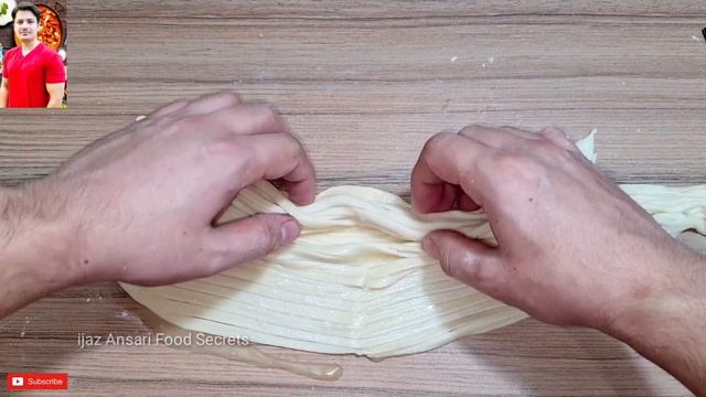 Karachi Famous Lachha Paratha Recipe By ijaz Ansari | Multi Layered Paratha Recipe | смотреть онлайн