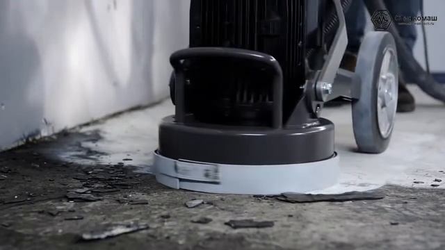 Шлифование бетонного пола машиной Husqvarna PG 280. Уборка мусора пылесосом DC 1400. Станкомаш. смотреть онлайн