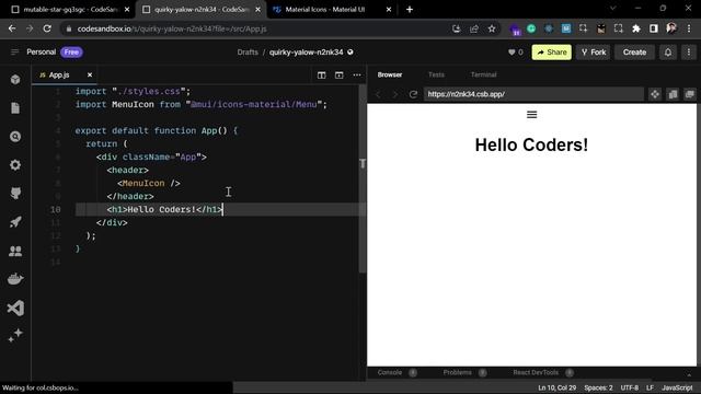 Install and Use Material Ui Icons in React App смотреть онлайн