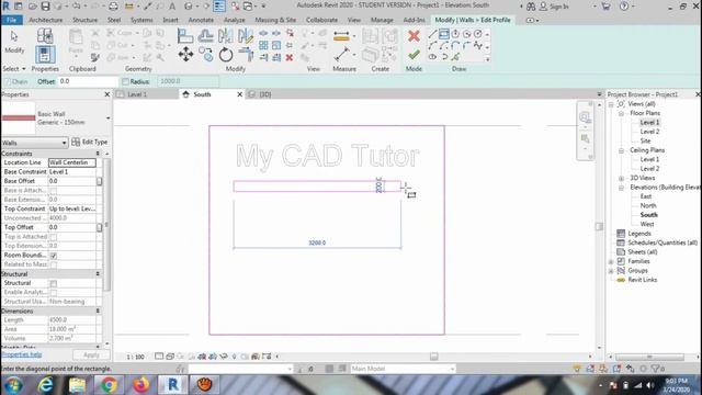 Revit Architecture Tutorials - Editing Wall Profile смотреть онлайн