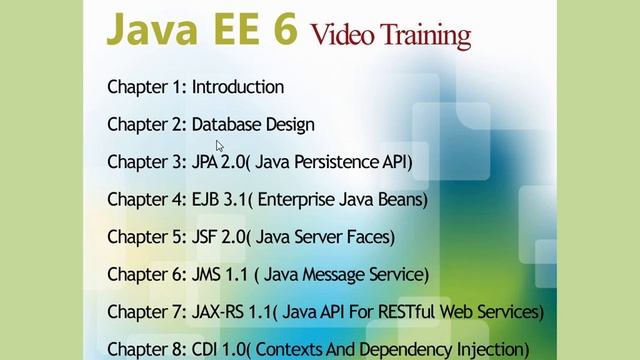 Java EE 6 Video Training: chap1_Introduction смотреть онлайн