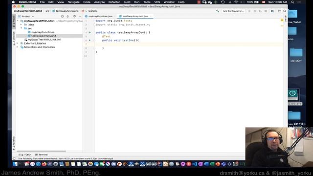 Practical Java: Swapping Elements in an Array (in IntelliJ with JUnit) смотреть онлайн