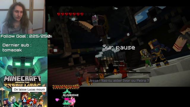 LUCAS EST MORT ! - Minecraft Story Mode - Let's play FR - Episode 34 смотреть онлайн