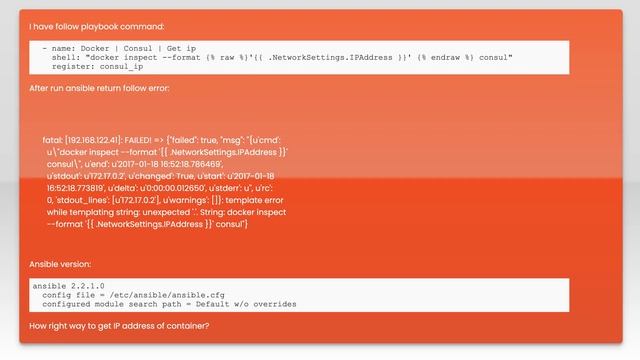 Get IP address of Docker with Ansible смотреть онлайн