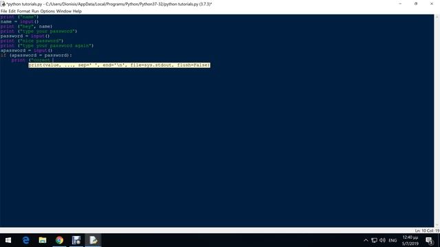 Python for beginners #3 - If example to check password смотреть онлайн