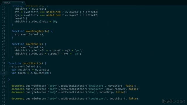 JavaScript Tutorial - Adding touch events смотреть онлайн