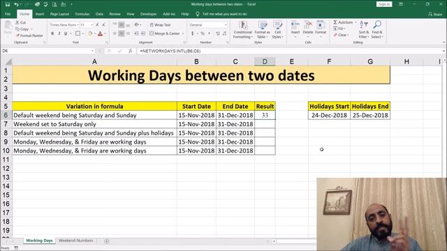 Working days between two dates смотреть онлайн