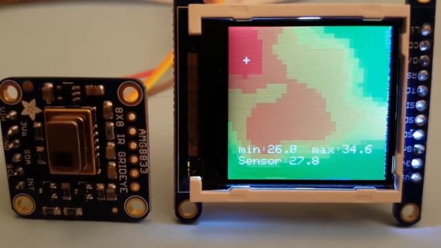 Thermokamera mit AMG8833 und ESP8266-12E смотреть онлайн