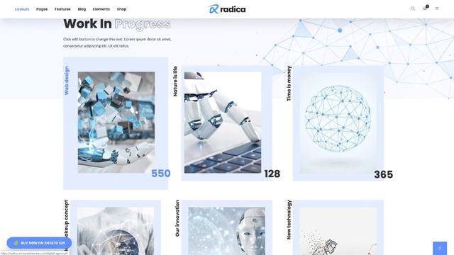 Radica - Creative MultiPurpose WordPress Theme смотреть онлайн