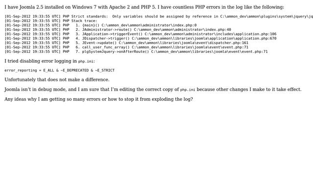 Excessive PHP errors in Joomla (2 Solutions!!) смотреть онлайн