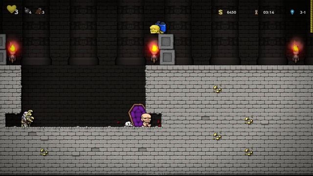 Spelunky 2 | Hired Hand Vs Enemies Battle Arena смотреть онлайн