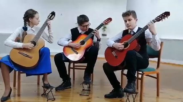 Ансамбль гитаристов"Фиеста" Е. Поплянова "Милонга" смотреть онлайн