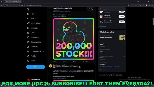 How To Get Rainbow Neon Star Duck in UGC Limited Codes (ROBLOX FREE LIMITED UGC ITEMS) смотреть онлайн