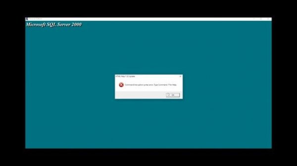 Install MS SQL Server2000 On Windows10