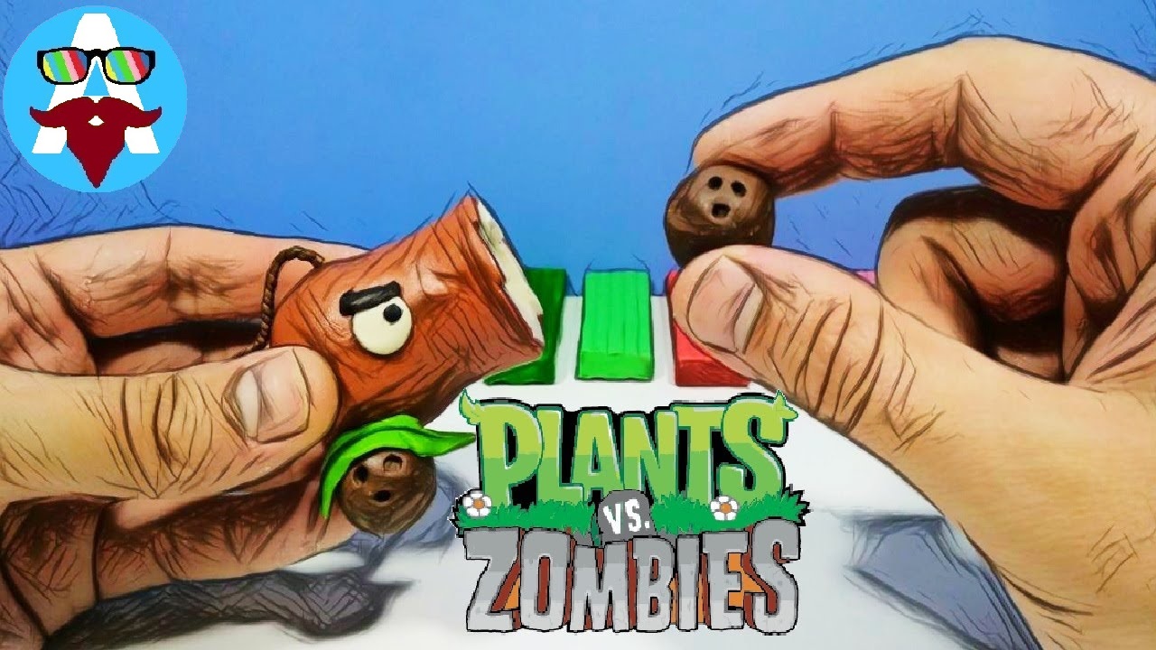 КОКОСОВАЯ ПУШКА лепка | РАСТЕНИЯ ПРОТИВ ЗОМБИ | PLANTS VS ZOMBIES! смотреть онлайн