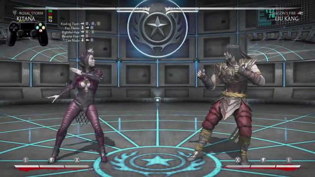 Mortal Kombat X KITANA Combos - ROYAL STORM KITANA COMBO TUTORIAL!