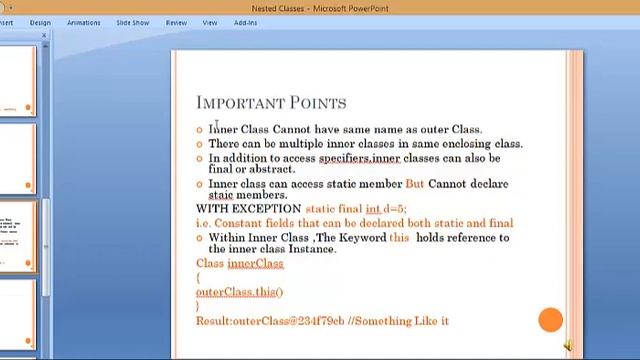 Nested Inner Class In JAVA смотреть онлайн