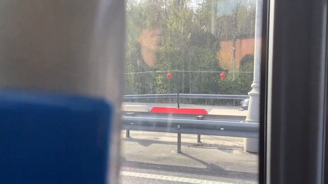 Поездка на автобусе с810 от Домодедовского кладбища до Метро Домодедовская.