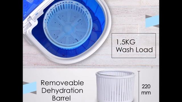 PowerPac 2in1 Mini Washing Machine - 15 Mins Fast Laundry (PPW820) смотреть онлайн