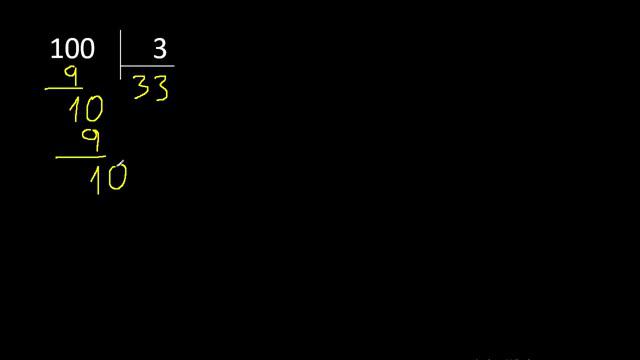 dividir 100 entre 3 , division con resultado decimal смотреть онлайн