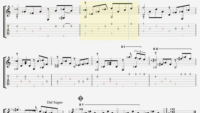 Love Story - Francis Lai - Guitar Classical Tab - Tone Am смотреть онлайн