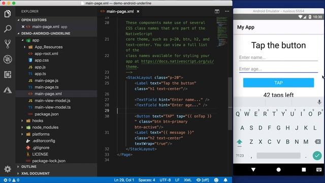 How to Get Rid of the TextField Border on Android in NativeScript смотреть онлайн