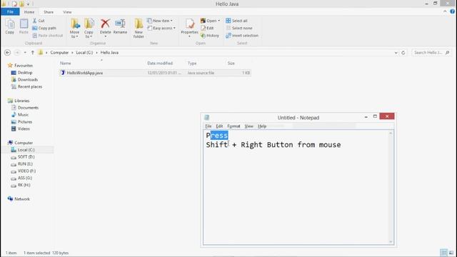 How To Run Java Program In Command Prompt In Windows 7/8/8.1/10 смотреть онлайн