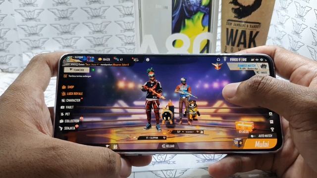Galaxy A80 Ram 8GB Game Test Freefire || Handcam || Snapdragon 730 (8nm) || Li-Po 3700 mAh смотреть онлайн