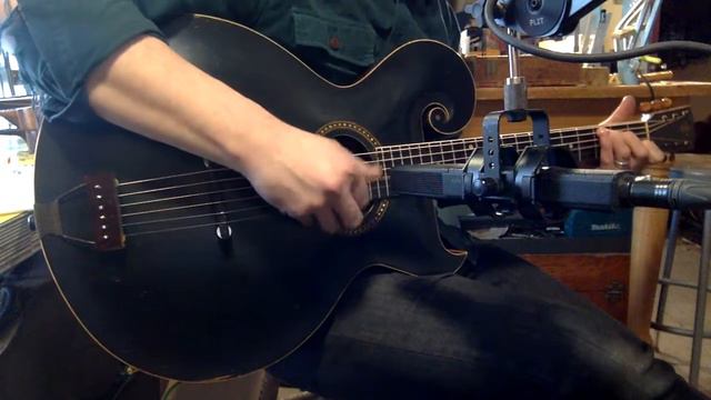 1914 Gibson Style O carved-top archtop guitar смотреть онлайн