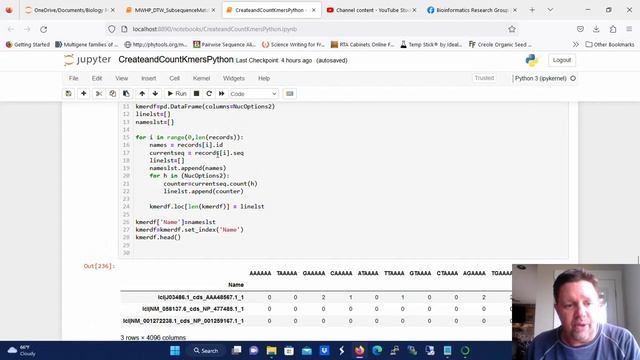 Count DNA K-Mers in Multiple Sequences in Python смотреть онлайн