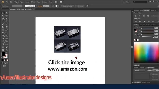 How to create hyperlink image / text in Adobe Illustrator смотреть онлайн