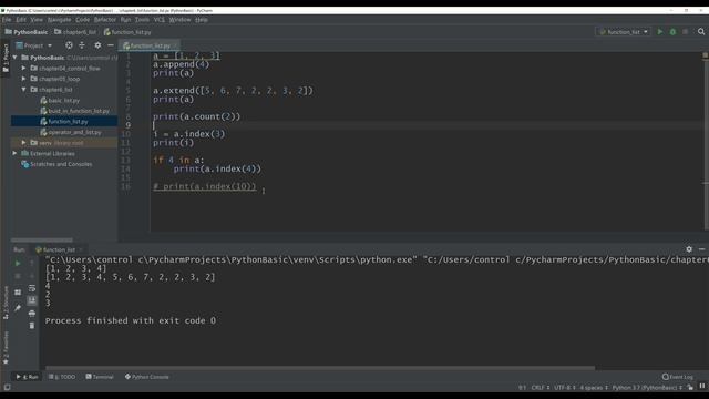 python ch06 ep 4 function in list смотреть онлайн