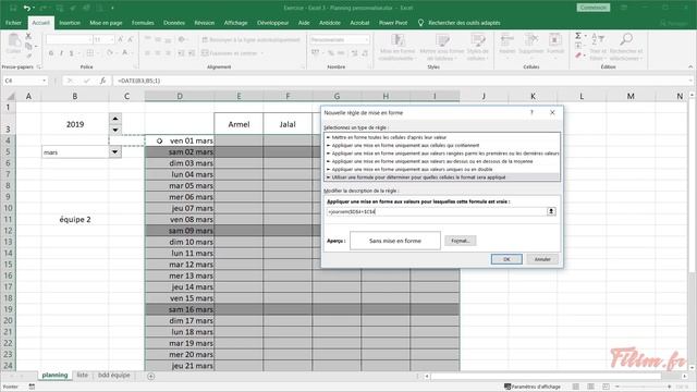Excel - 4 Expert - Exercice Planning à la demande смотреть онлайн