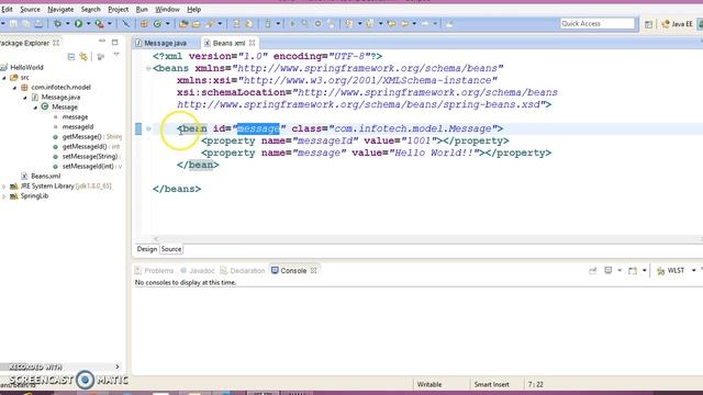 5.BeanFactory example in spring смотреть онлайн