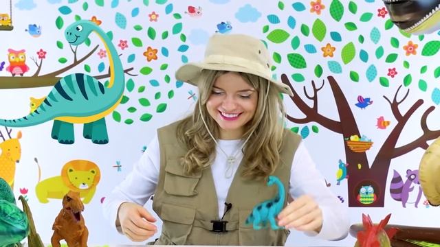 Dinosaurs for Kids: Learn Dinosaur Names with Dinosaur Toys and Kinetic Sand | Speedie DiDi смотреть онлайн