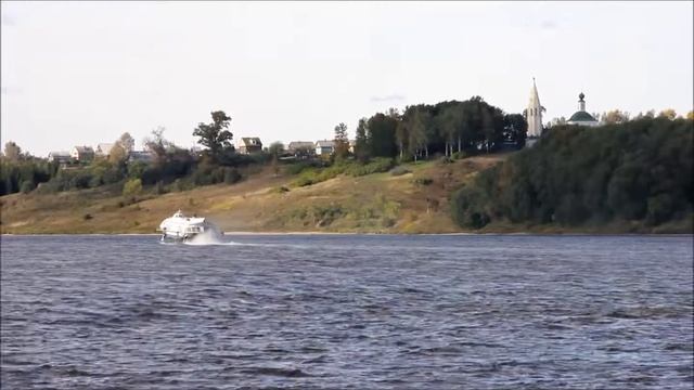 Метеор 218 уходит из Тутаева на Рыбинск 11 09 2012г смотреть онлайн