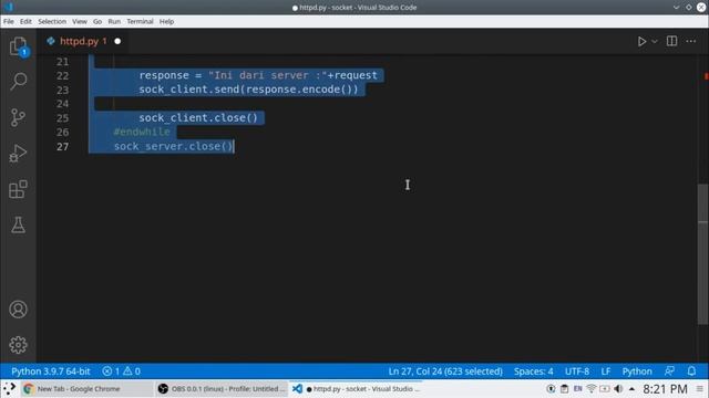 Python Web Server Part 3 : Membangun Static Web Server смотреть онлайн