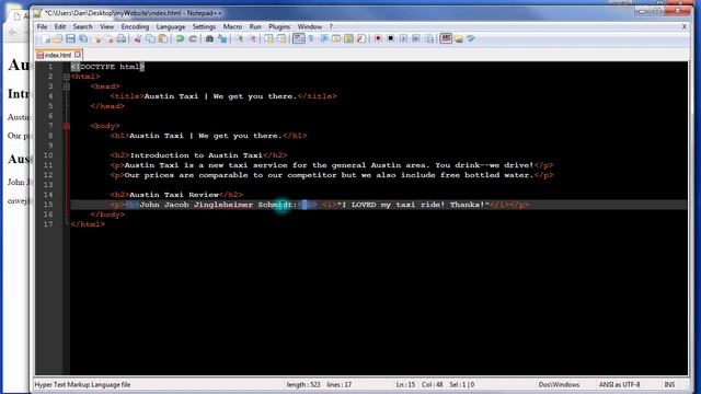 HTML5 Tutorial for Beginners | 15. Bold b tag - Styling Font in HTML смотреть онлайн