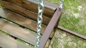 Дачные детские качели из металла своими руками