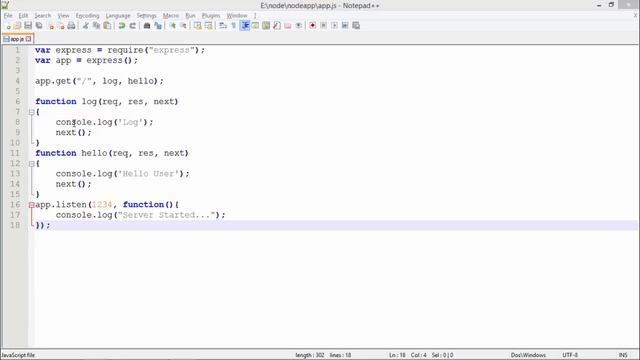 Node.js - Middleware смотреть онлайн
