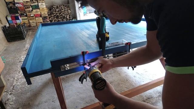 Tavolo da ping pong Fai Da Te, parte 2 - DIY Tennis table, part 2 смотреть онлайн