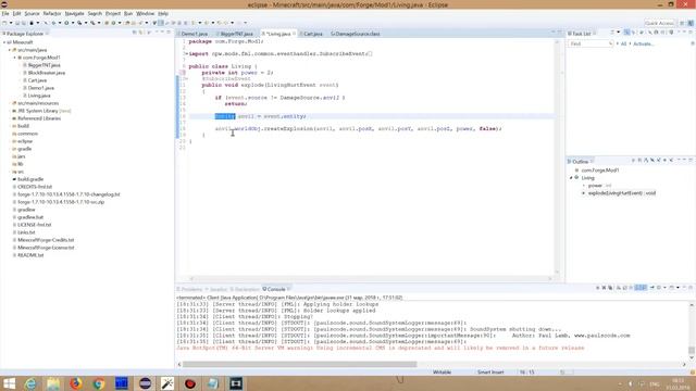 Olympus Minecraft. Java. Создание модов. Тема 3 смотреть онлайн