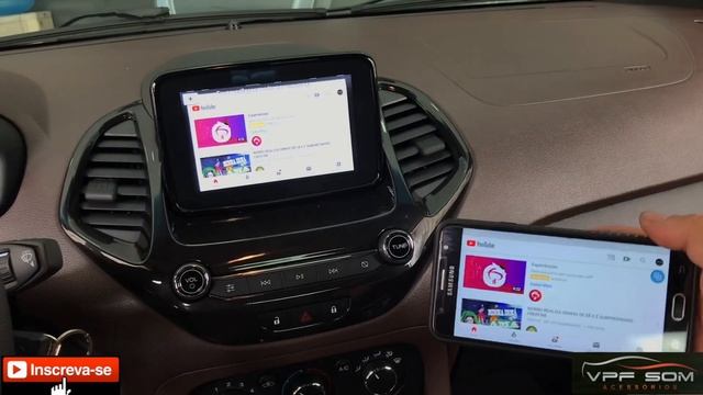 Desbloqueio Ford KA 2019 / 2020 com espelhamento de vídeos e Centralina de vidro original смотреть онлайн