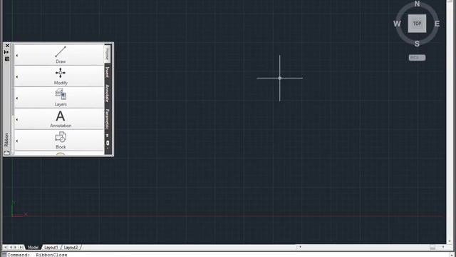 Changing the Location of the Ribbon - AutoCAD 2011 смотреть онлайн
