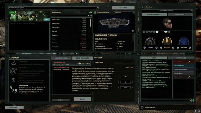 Normal conversation before a game of Barotrauma смотреть онлайн